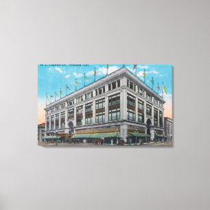 Exterior View of H. C. Capwell Co. Bldg Canvas Print