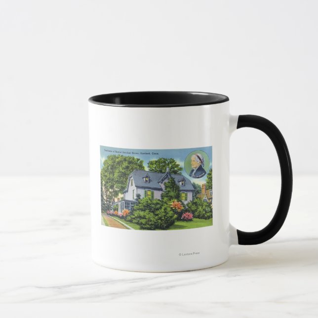 Exterior View of Harriet Beecher Stowe's Mug (Right)