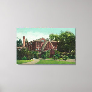 Exterior View of Hearst Hall, U of CA Canvas Print