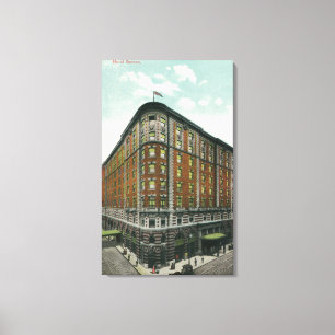 Exterior View of Hotel Seneca Canvas Print