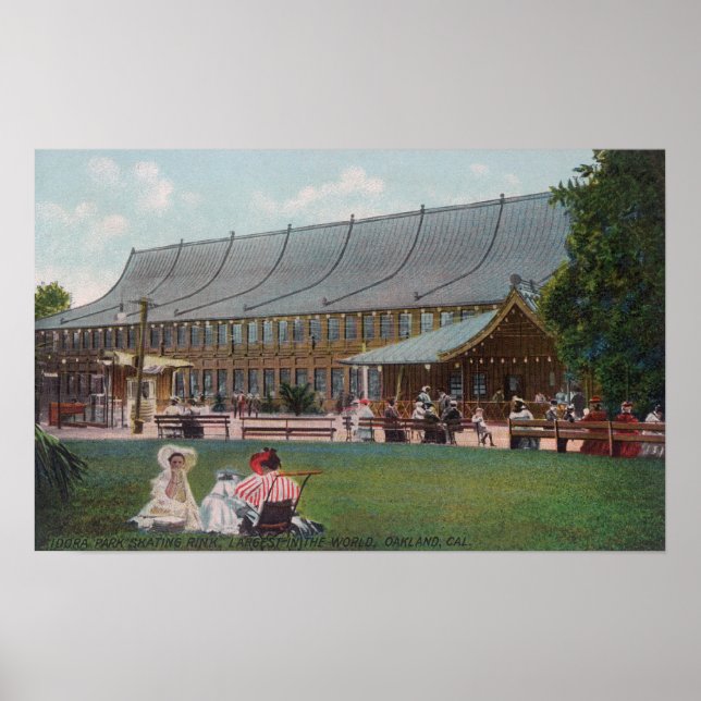 Exterior View of Idora Park Skating Rink Poster (Front)