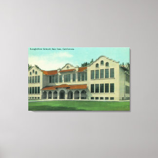Exterior View of Longfellow School Canvas Print