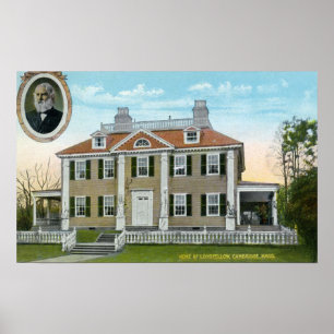 Exterior View of Longfellow's Home # 2 Poster