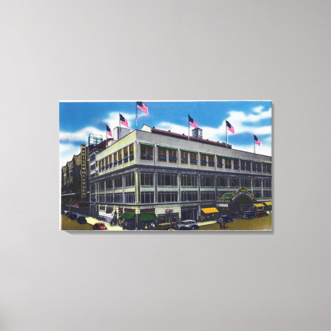 Exterior View of Madison Square Garden Canvas Print (Front)