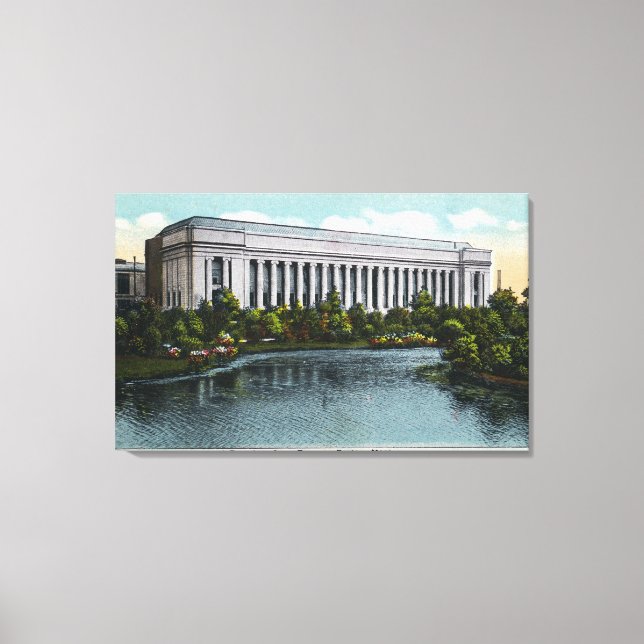 Exterior View of Museum of Fine Arts from Canvas Print (Front)