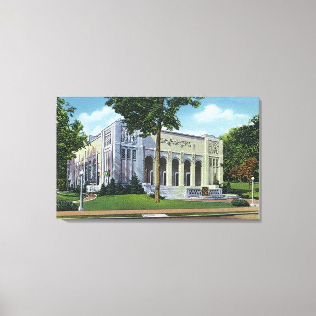 Exterior View of Norton Memorial Hall Canvas Print (Front)