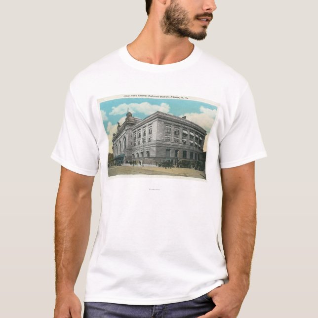 Exterior View of NY Central Railroad Station T-Shirt (Front)
