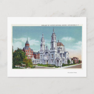 Exterior View of Our Lady of Victory Nat'l Postcard