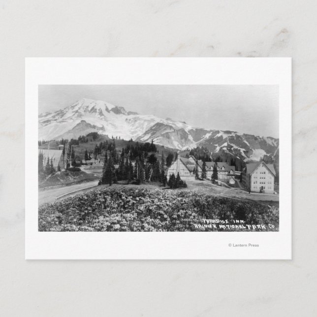 Exterior View of Paradise Inn Postcard (Front)