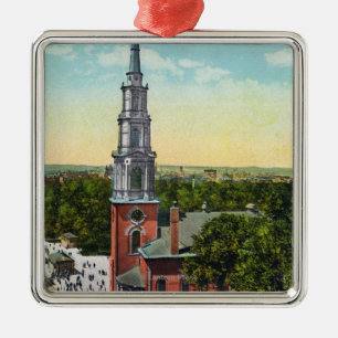 Exterior View of Park Street Church Metal Ornament
