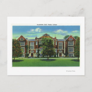 Exterior View of Rockefeller Hall, Vassar Postcard
