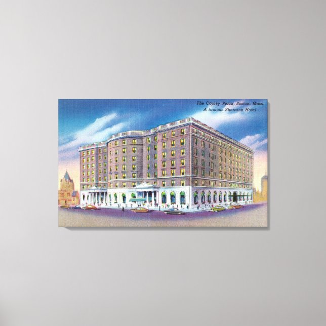 Exterior View of Sheraton Hotel in Copley Canvas Print (Front)