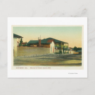 Exterior View of Sherman & Halleck Quarters Postcard