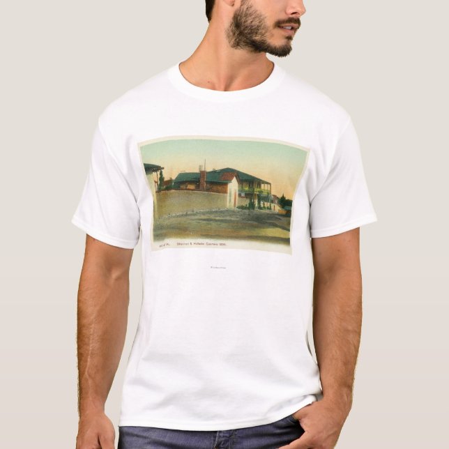 Exterior View of Sherman & Halleck Quarters T-Shirt (Front)