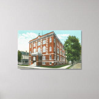 Exterior View of St. Joseph's School Canvas Print