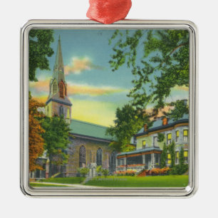 Exterior View of St. Mary's Cathedral Metal Ornament