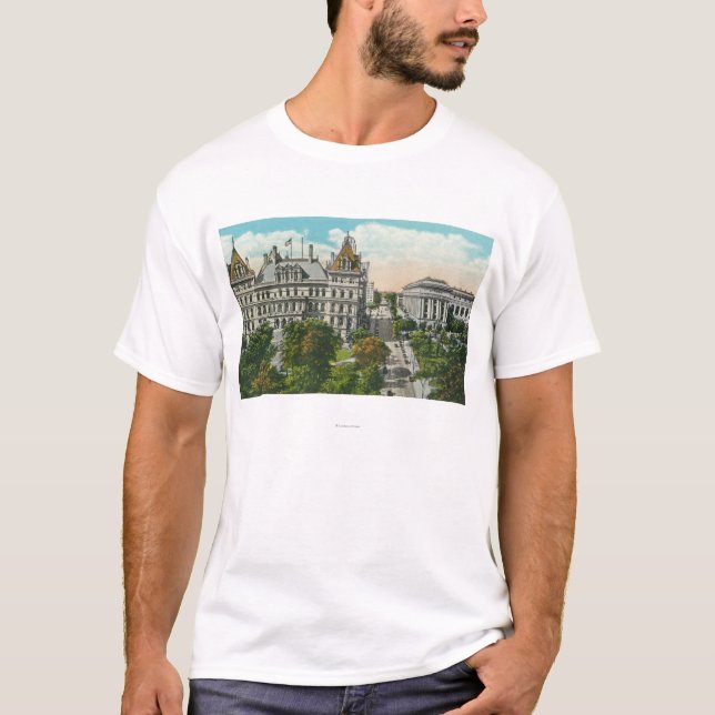 Exterior View of State Capitol & Educational T-Shirt (Front)
