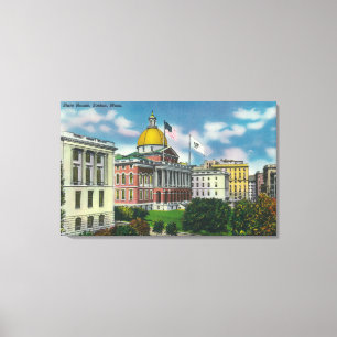 Exterior View of State House Canvas Print