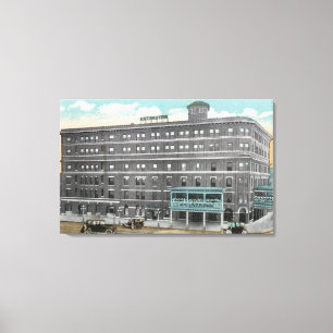Exterior View of the Arlington Hotel Canvas Print