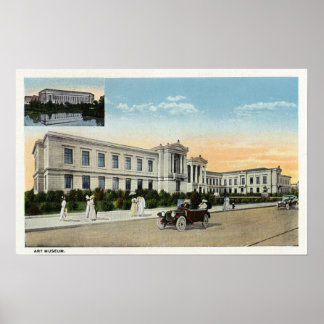 Exterior View of the Art Museum # 2 Poster