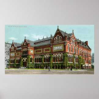 Exterior View of the Art Museum Poster