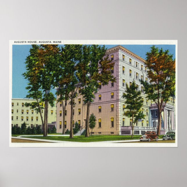 Exterior View of the Augusta House Poster (Front)
