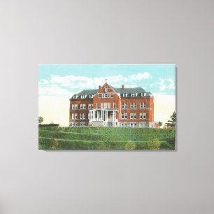 Exterior View of the Benedictine Sanitarium Canvas Print