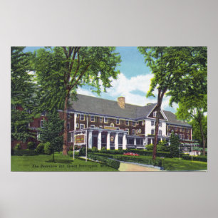 Exterior View of the Berkshire Inn Poster
