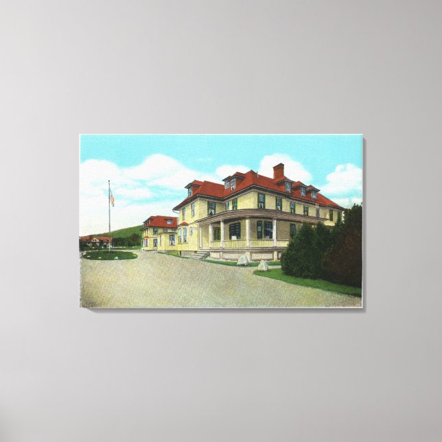 Exterior View of the Bretton Arms Canvas Print (Front)