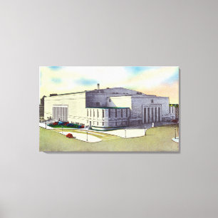 Exterior View of the Buffalo Memorial Canvas Print