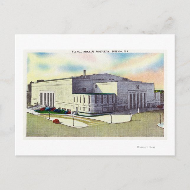 Exterior View of the Buffalo Memorial Postcard (Front)
