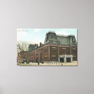 Exterior View of the Convention Hall Canvas Print