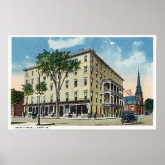 Exterior View of the De Witt Hotel Poster
