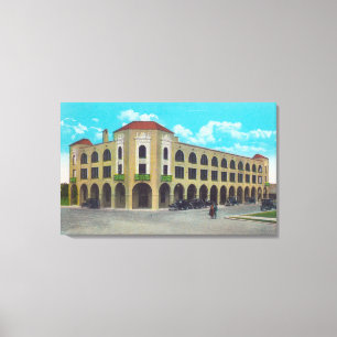 Exterior View of the Del Ming HotelYuma, AZ Canvas Print
