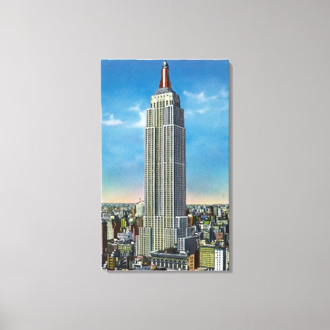 Exterior View of the Empire State Bldg Canvas Print (Front)