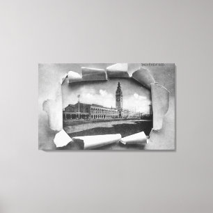 Exterior View of the Ferry Station Canvas Print