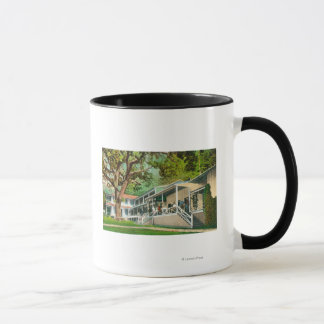Exterior View of the Geysers Hotel, Guests Posin Mug