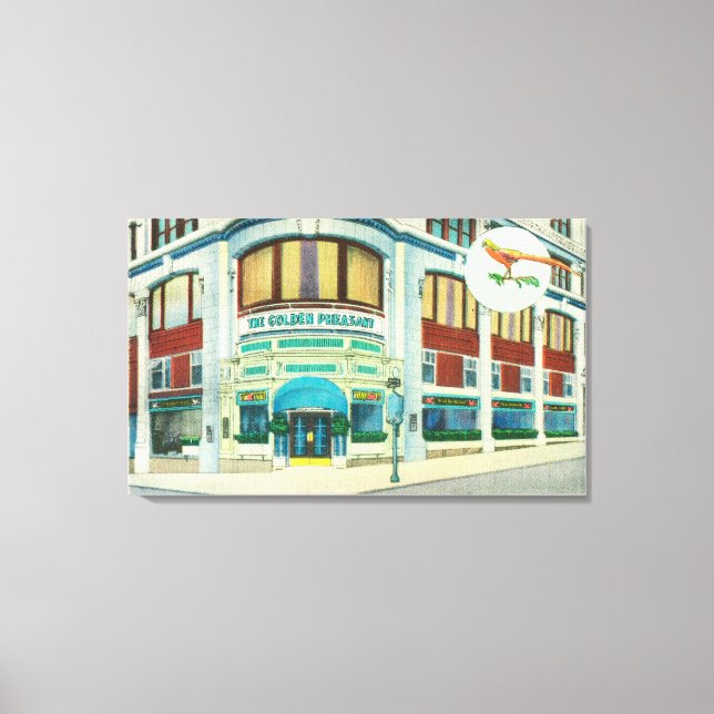 Exterior View of the Golden Pheasant Canvas Print (Front)