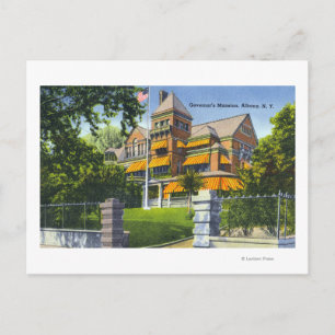 Exterior View of the Governor's Mansion Postcard