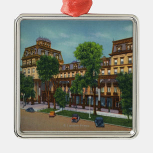 Exterior View of the Grand Union Hotel # 2 Metal Ornament