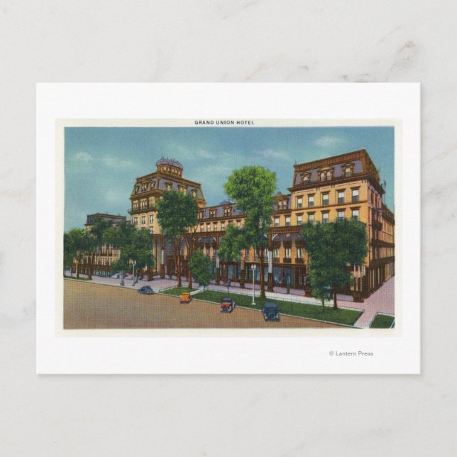 Exterior View of the Grand Union Hotel # 2 Postcard (Front)