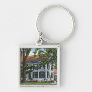 Exterior View of the Harriet Beecher Stowe House Keychain