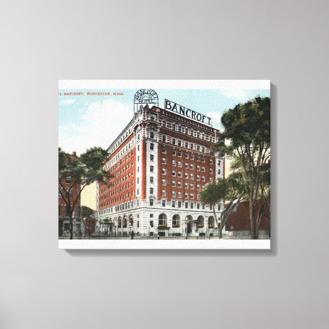 Exterior View of the Hotel Bancroft Canvas Print (Front)