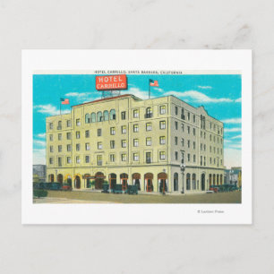 Exterior View of the Hotel Carrillo Postcard