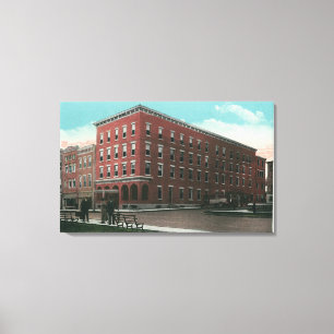 Exterior View of the Hotel Cumberland Canvas Print