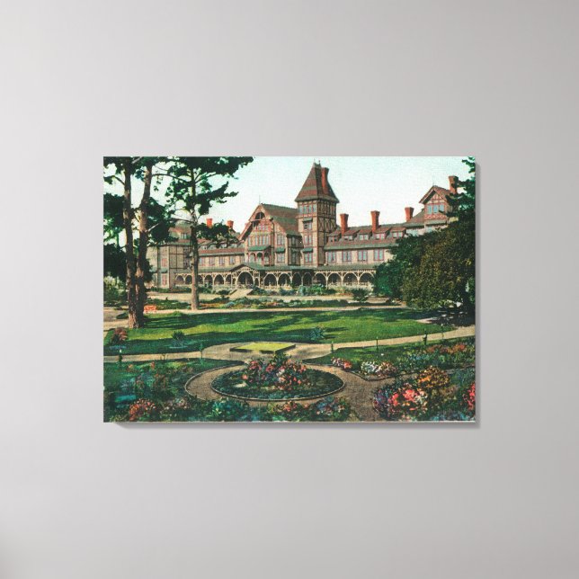 Exterior View of the Hotel del Monte and Grounds Canvas Print (Front)