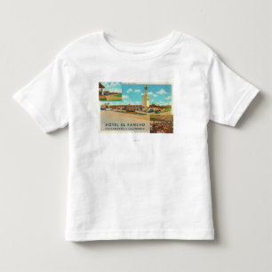 Exterior View of the Hotel el Rancho Toddler T-shirt