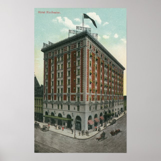 Exterior View of the Hotel Rochester Poster (Front)