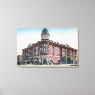 Exterior View of the Hotel Stewart Canvas Print