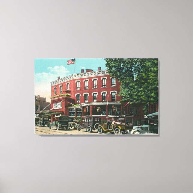 Exterior View of the Hotel Witherill Canvas Print (Front)